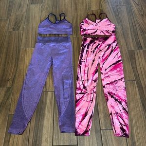Victoria Secret Pink two sets sold together bottoms small tops medium